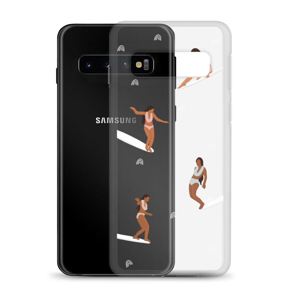 He'e Nalu Clear Protective Case for Samsung Galaxy - Slim Scratch-Resistant Cover for Everyday Use, Travel & Outdoor Activities
