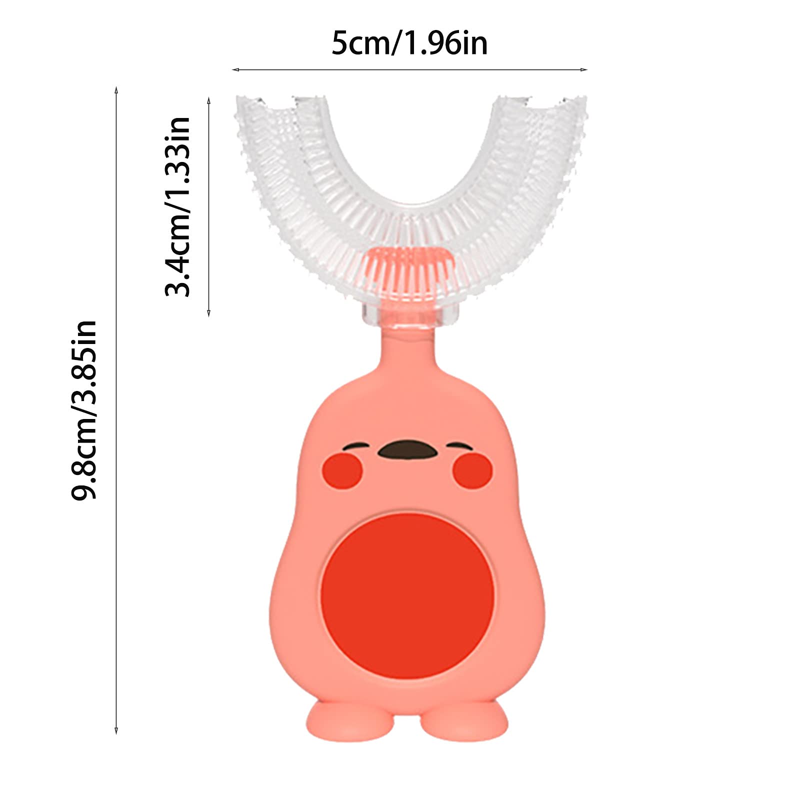 360° Kids U-Shaped Toothbrush for Ages 2-12 | Soft Silicone Bristles | Food Grade Safe | Manual Training Toothbrush for Toddlers & Children | Perfect for First Brushing & Oral Hygiene Care at Home or Travel