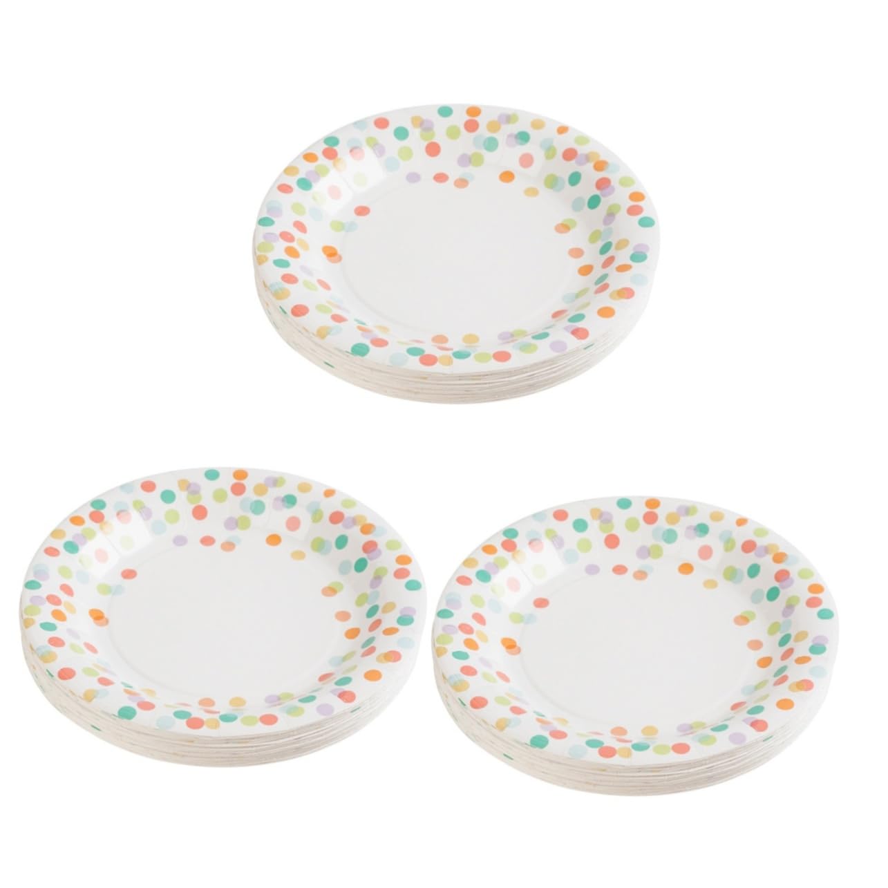 Hemoton 72-Piece Pearlized Paper Plates Set - Elegant Disposable Party Tableware for Birthday, Wedding, Baby Shower & Holiday Celebrations - Perfect for Kids and Adults
