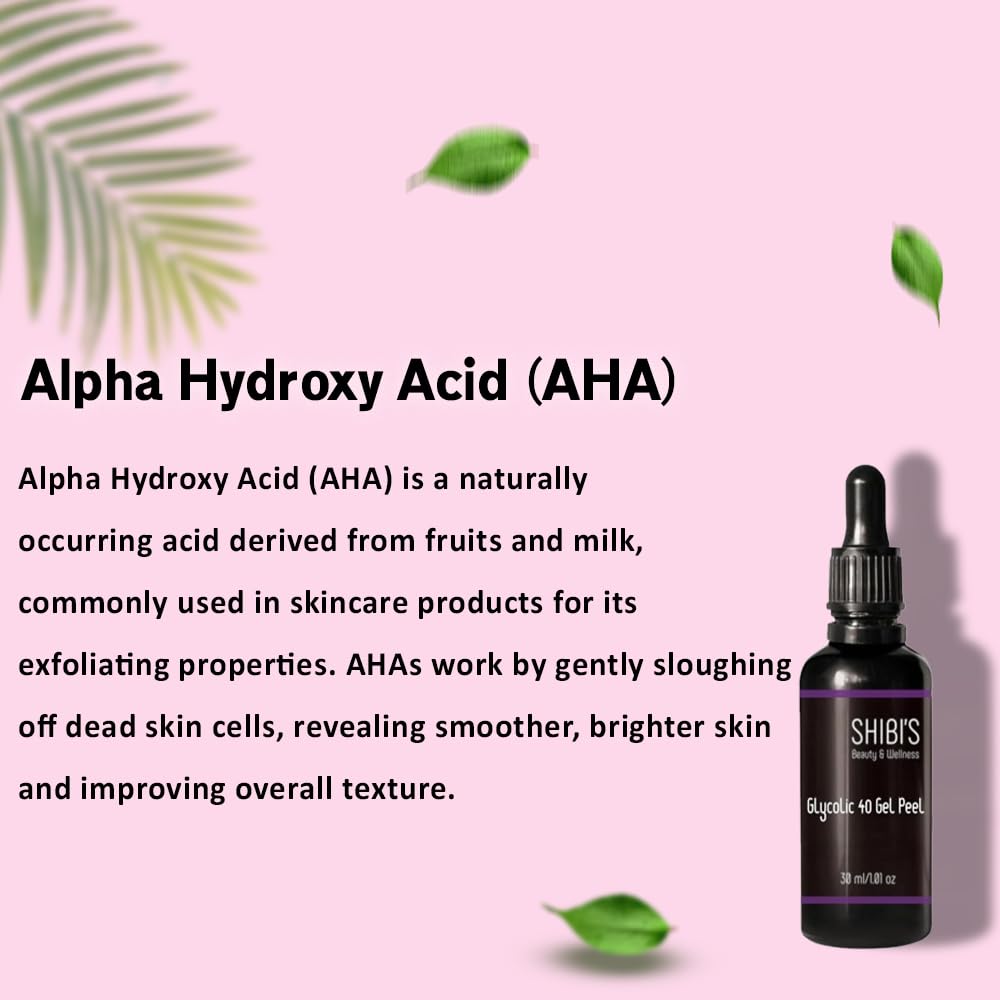 SHIBI'S GLYCOLIC 40% GEL PEEL with 15% Glutathione & Neutralizer - Professional Chemical Peel Kit for Acne Treatment & Skin Rejuvenation - 500g (100ml Neutralizer Included) - Perfect for At-Home Facial Peeling & Professional Spa Treatments