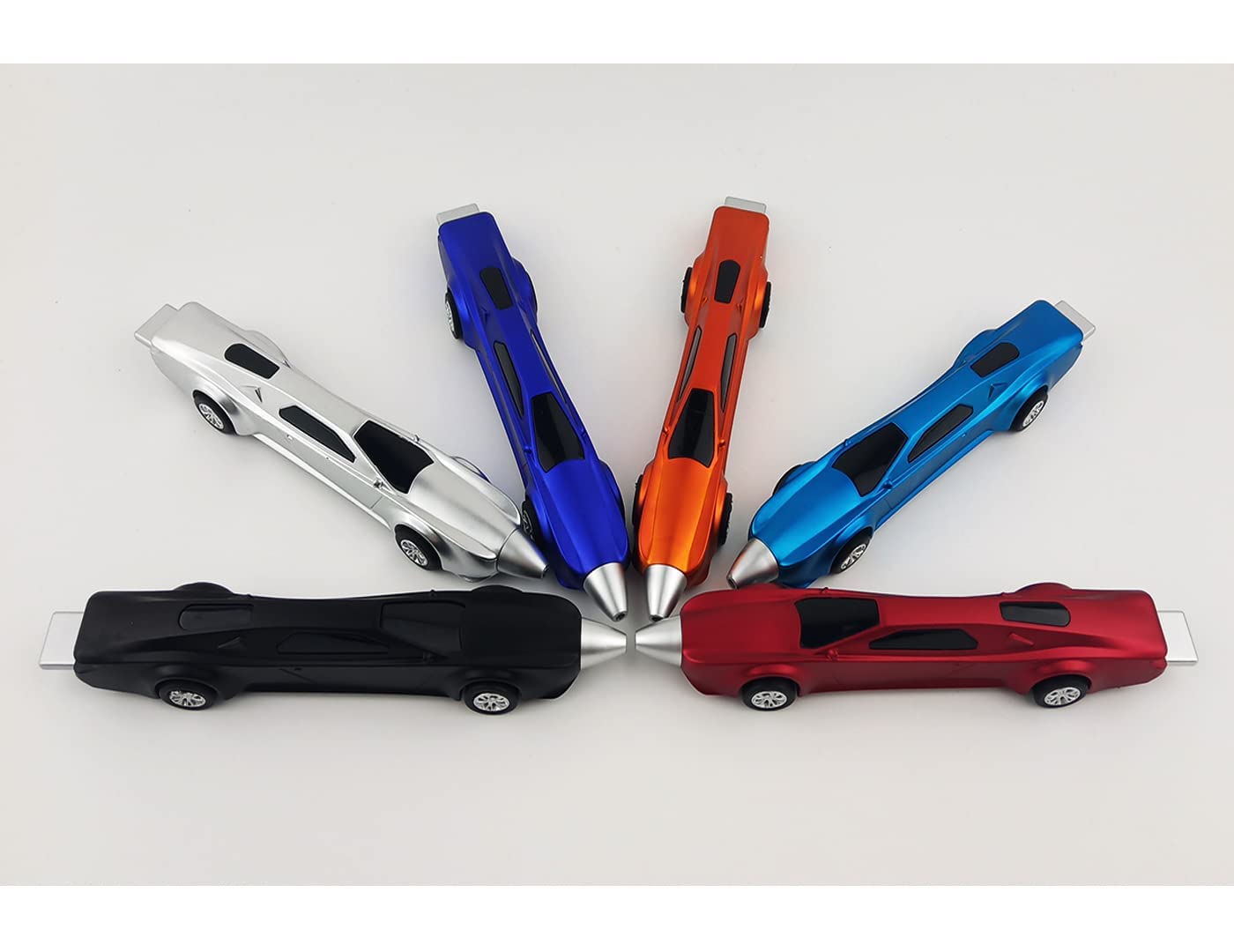 6PCS Sports Car Ballpoint Pens for Kids - Fun Novelty Racing Car Pens with Blue Ink - Cool School Supplies & Gifts for Boys and Girls - Perfect for Classroom, Homework, and Birthday Parties
