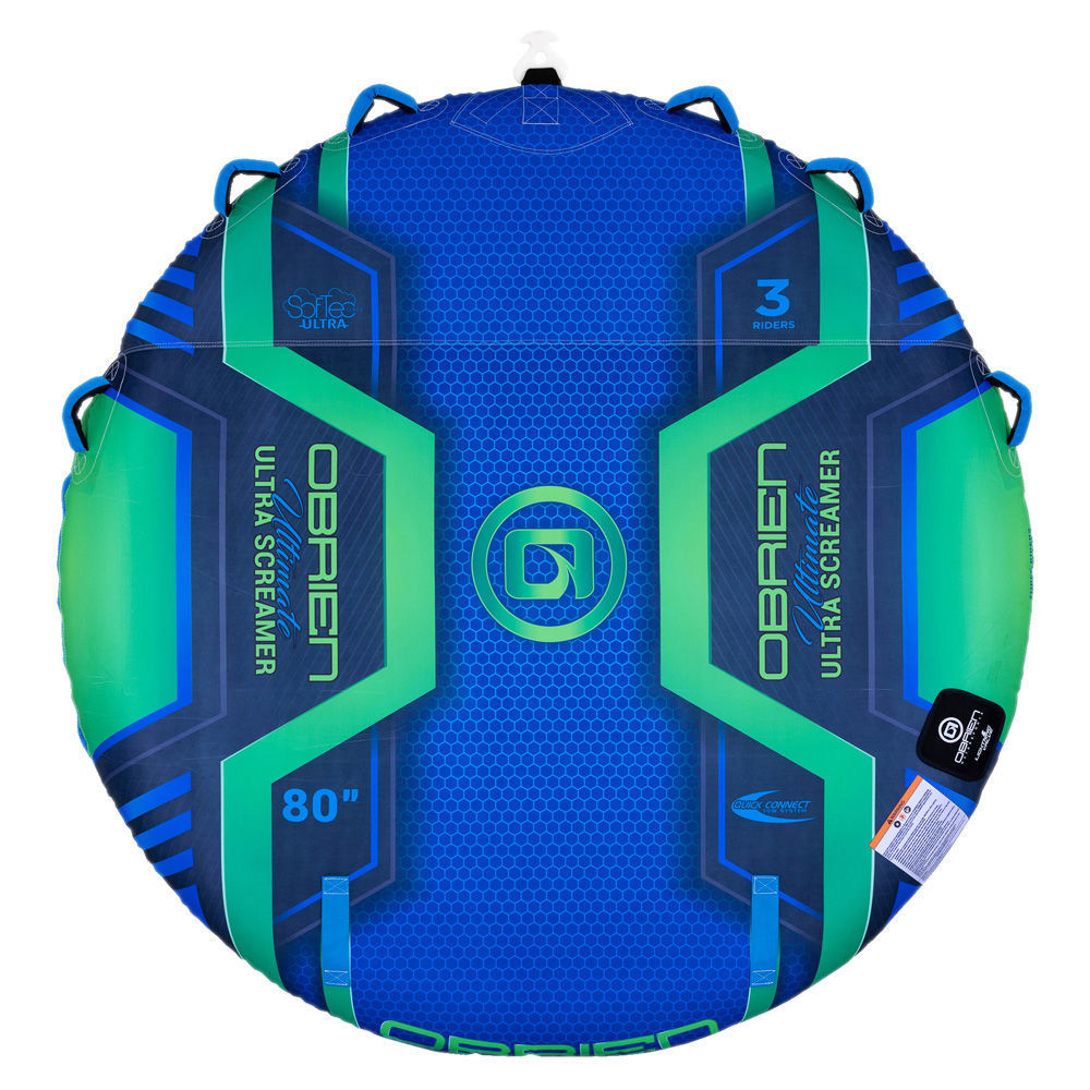O'Brien Ultimate Ultra Screamer Towable Tube - 3 Rider Inflatable Water Tube for Boating, Lake & Beach Fun - Perfect for Family & Friends Summer Adventures