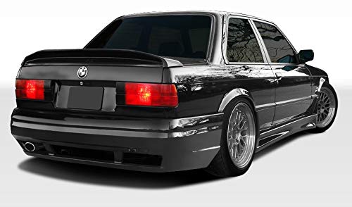BRIGHTT-51457444 FRP GT-S Style Rear Bumper Replacement for BMW 3 Series 1984-1991 - Fiberglass Reinforced Plastic - Durable & Lightweight - Perfect for Car Restoration & Performance Upgrades