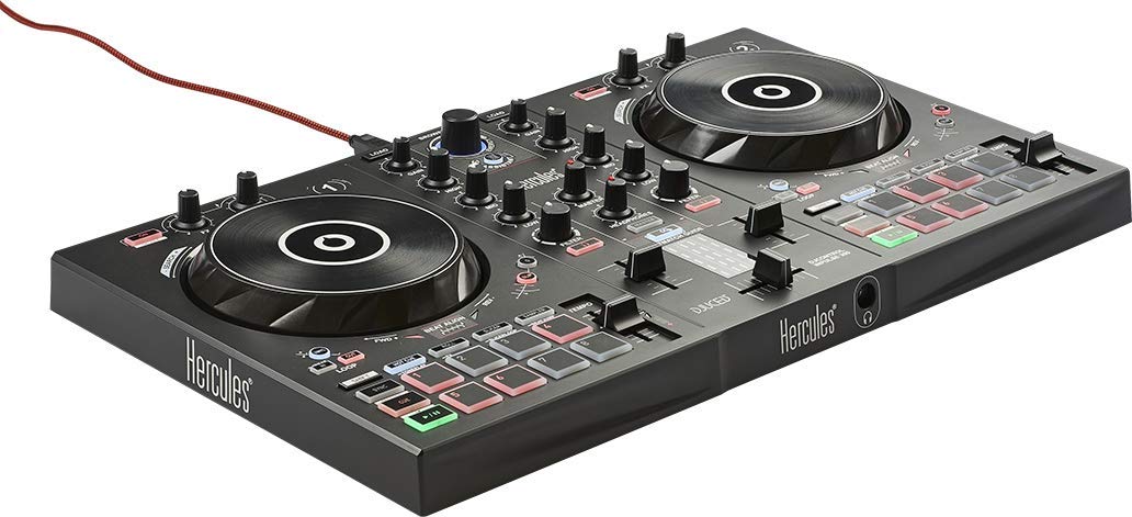 Hercules DJ Controller Professional Mixer - Black (Model 4780883) for DJs, Music Producers & Live Performances