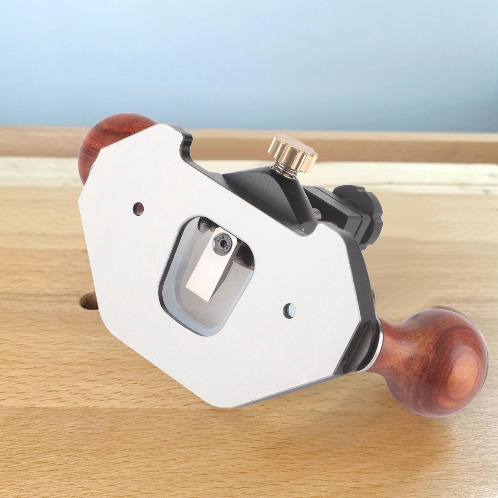 Premium Aluminum Alloy Router Plane - Adjustable Blade Woodworking Hand Tool with Depth Stop for Joinery, Cabinet Making & DIY Projects - Perfect for Wood Shaping, Edge Trimming & Smoothing Surfaces