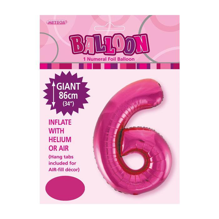 Pink Jumbo Number Foils - Large Decorative Numbers for Party Decorations, Wedding Backdrops, Birthday Celebrations & DIY Crafts