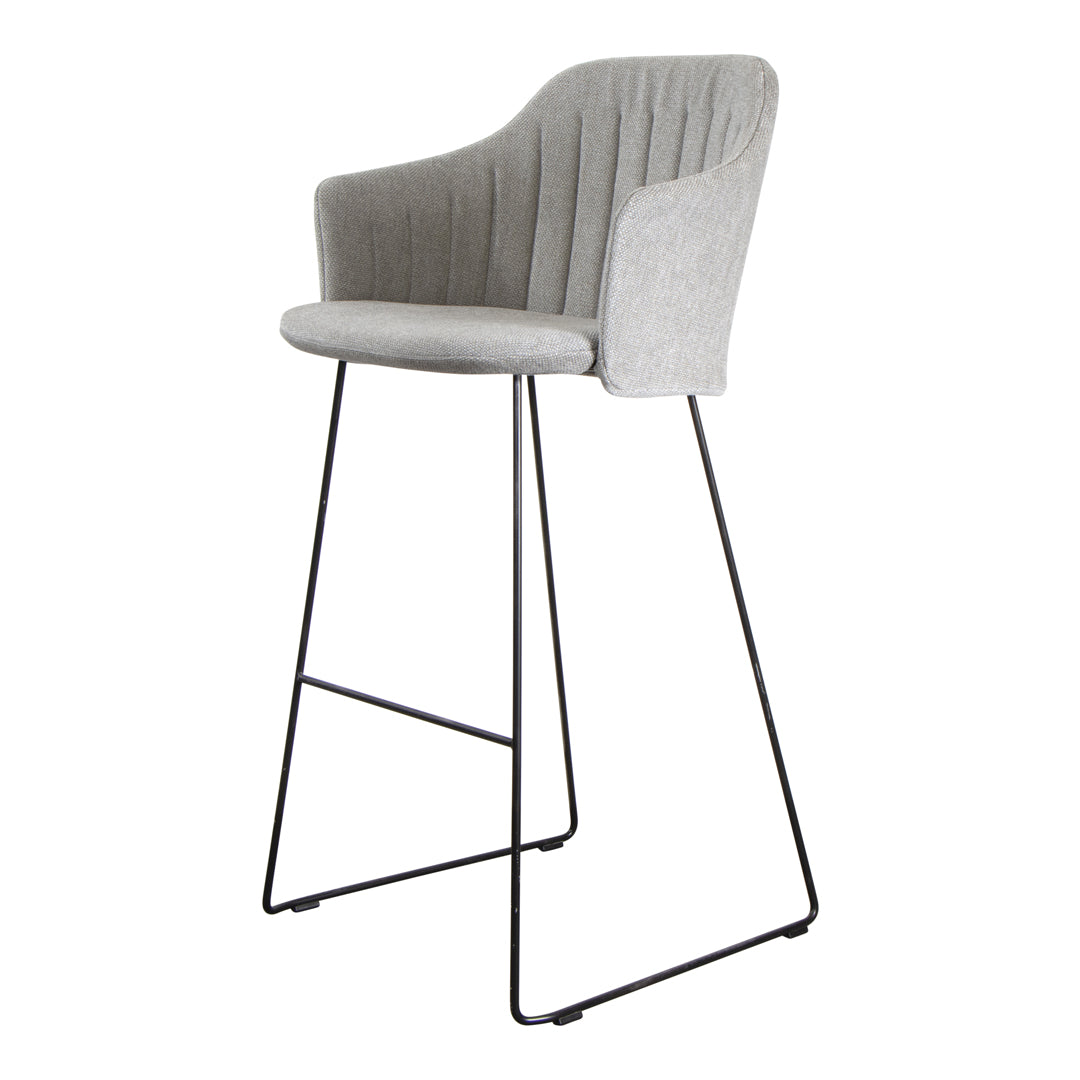 Choice Bar Chair with Sled Base - Comfortable Back & Seat Cushion - Perfect for Home Bars, Kitchen Islands & Entertainment Areas