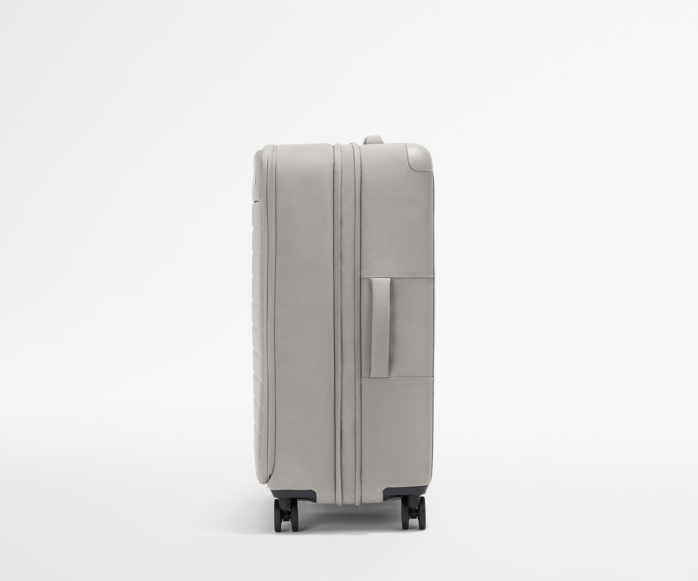 Premium Softside Large Luggage in Cloud Gray - Perfect for Air Travel, Business Trips & Weekend Getaways