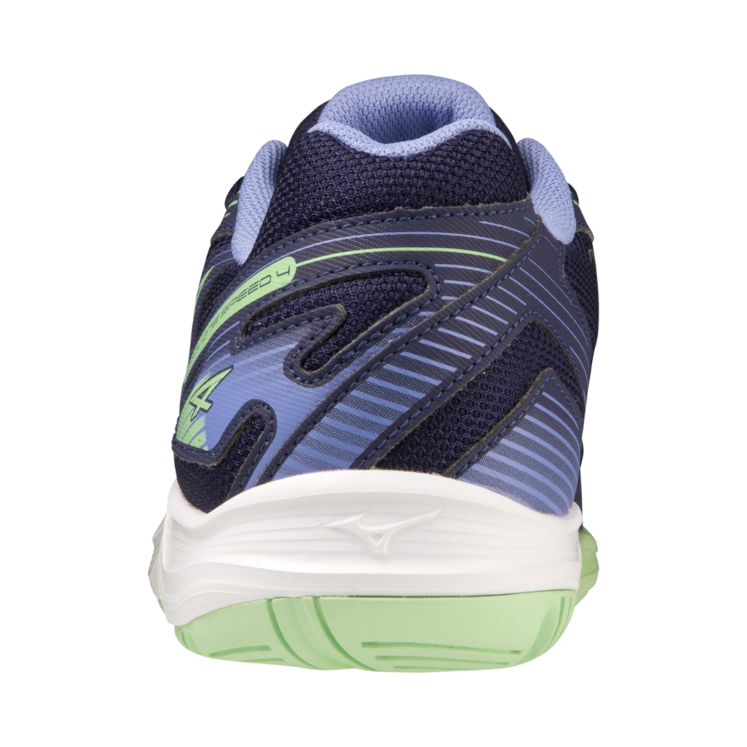 Mizuno Men's Cyclone Speed 4 Running Shoes - Evening Blue/Techno Green/Iolite - Lightweight & Breathable for Training, Jogging & Gym Workouts