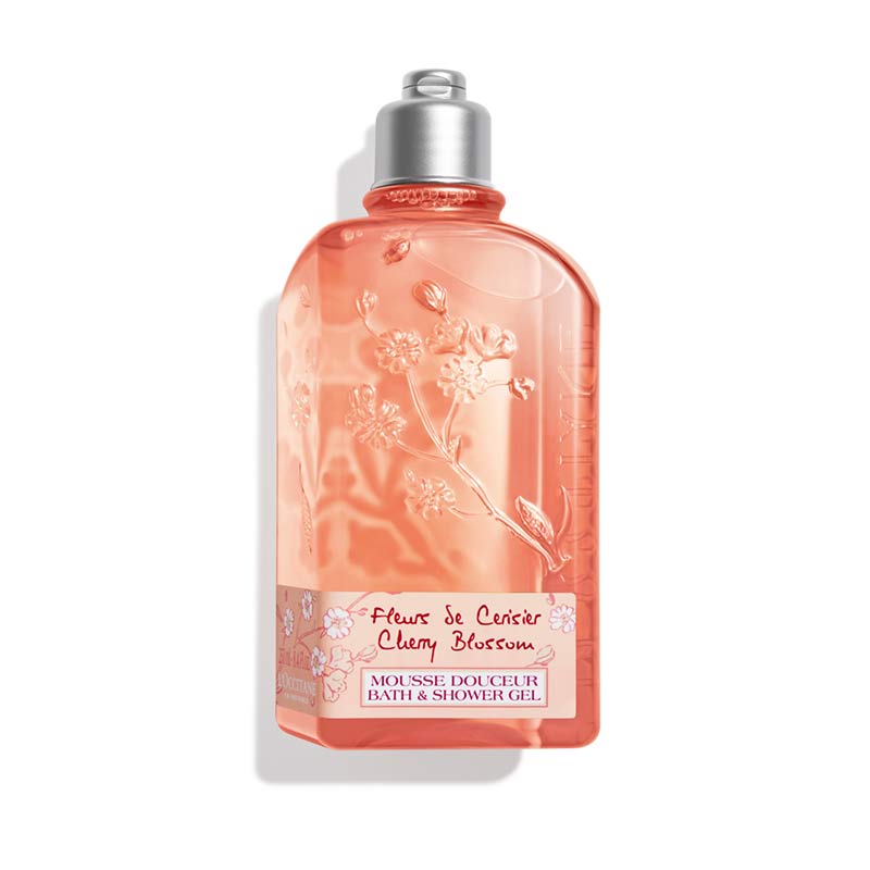 L'OCCITANE Cherry Blossom Bath & Shower Gel - Moisturizing Body Wash for Women, Floral Scented Relaxing Shower Gel - Perfect for Spa Nights & Gift Sets