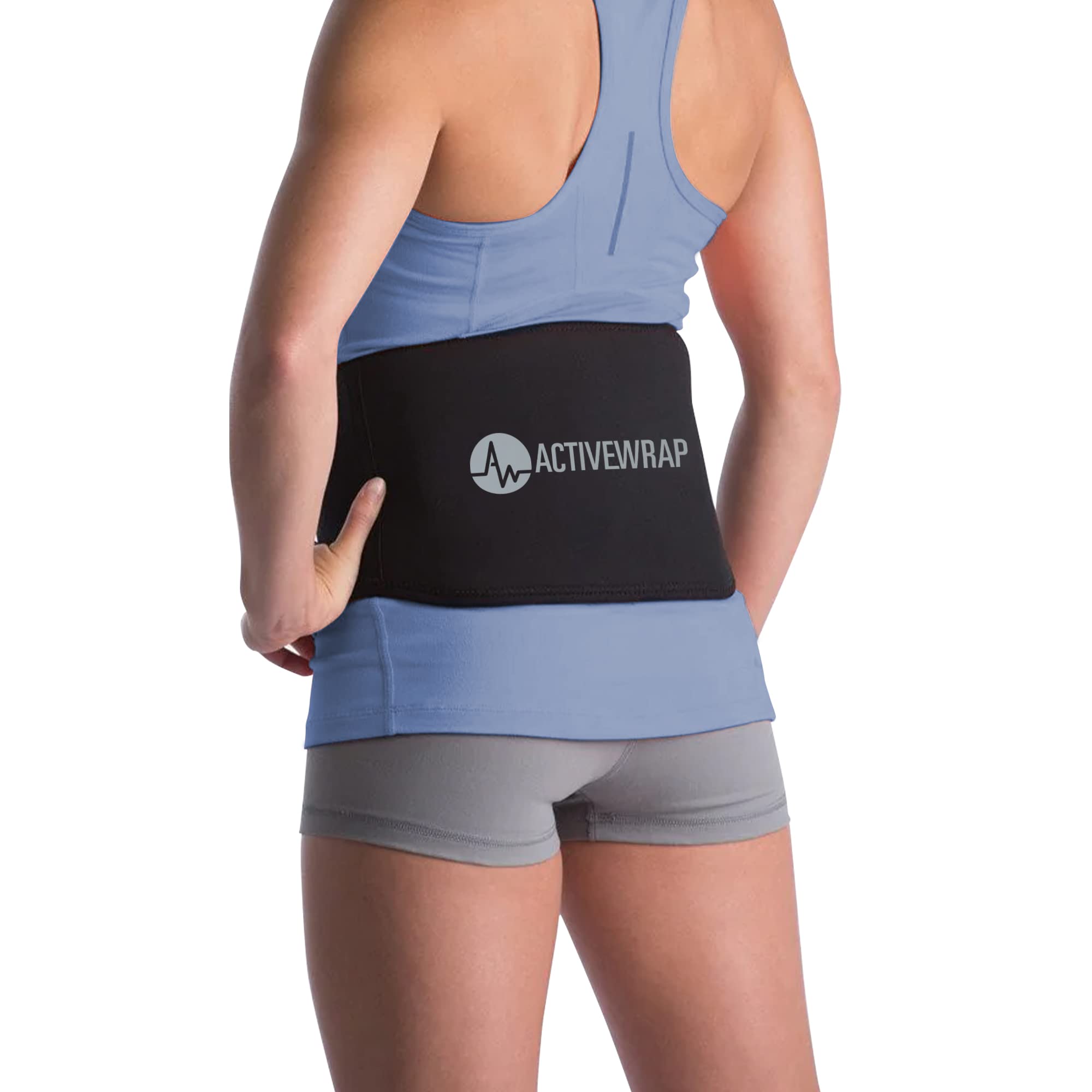ActiveWrap Reusable Hot & Cold Therapy Ice Pack Wrap with Gel Packs - Sciatica Pain Relief, Lower Back & Hip Support, Flexible Compression for Recovery - Perfect for Post-Workout, Injury Rehabilitation & Chronic Pain Management