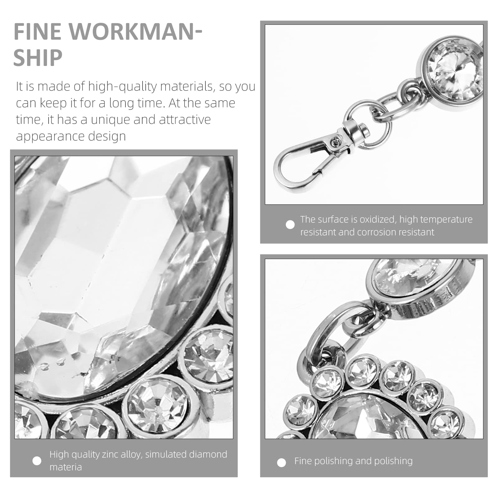 Rhinestone Bag Chain - DIY Purse Strap Decor for Handbags, Evening Bags & Clutches | Perfect for Parties, Weddings & Daily Fashion Accessories