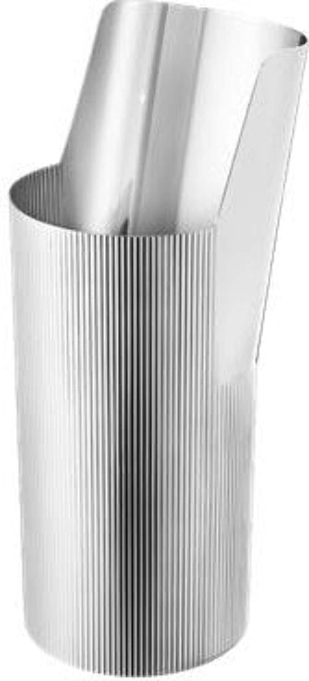 Georg Jensen Urkiola Stainless Steel Tall Vase - Modern Silver Home Decor for Living Room, Dining Table & Office Centerpiece
