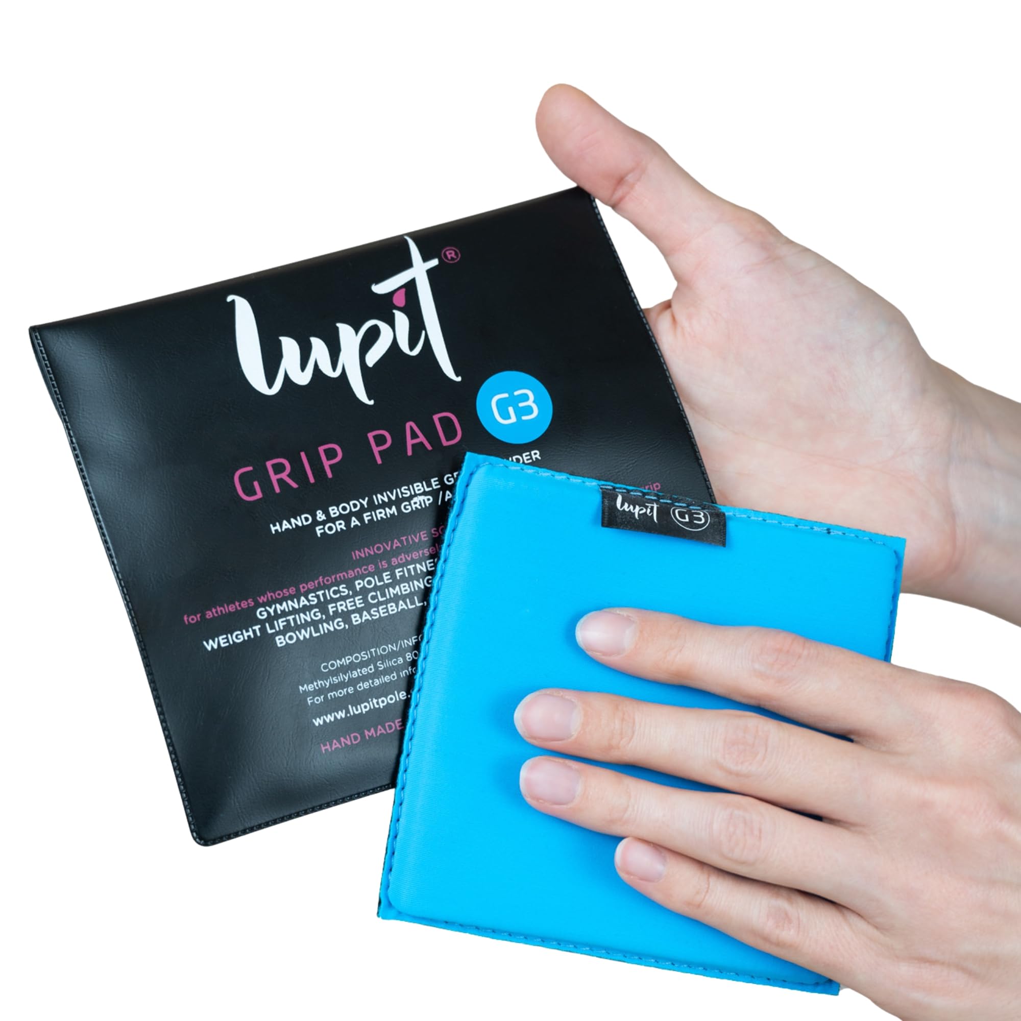 Lupit Grip ONE Piece - Multi-Sport Grip Boost & Pole Dance Grip Aid - 1600 Non-Slip Tabs for Golf, Tennis, Basketball, Weightlifting & Rock Climbing - Ultimate Grip Control for Gym, Sports & Pole Dancing
