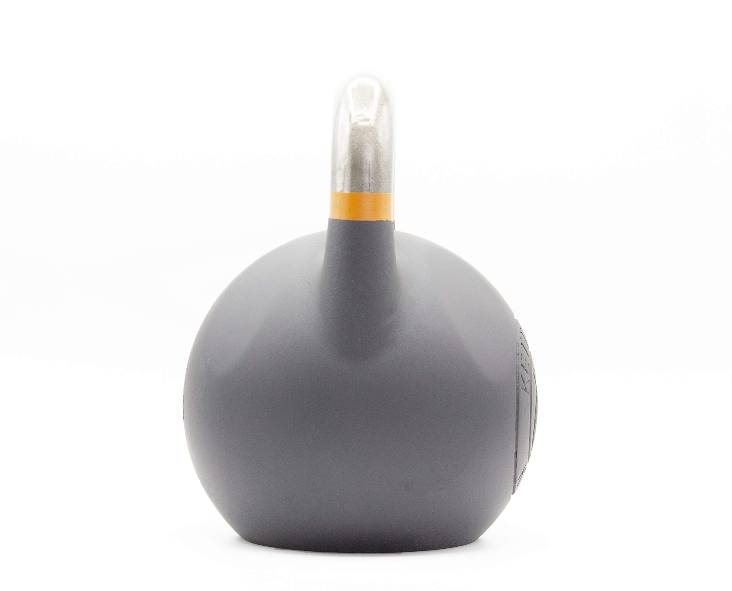 Kettlebell Kings Competition Kettlebell - 20-75 lb Cast Steel Weight for Strength Training & CrossFit - Smooth Grip Fitness Edition with Ergonomic Flat-Bottom Design - Perfect for Home Gym, HIIT Workouts & Functional Training