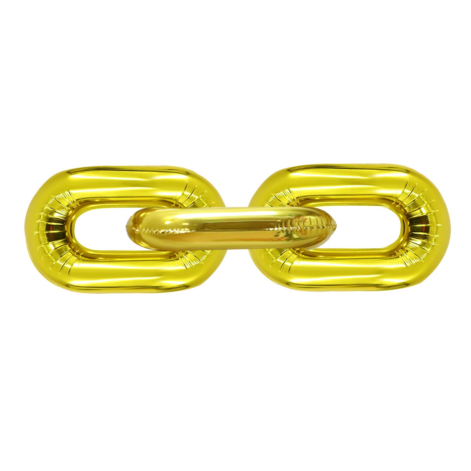 32 Pcs 16 Inch Gold Foil Chain Balloons - Jumbo 80s 90s Party Decorations, Giant Metallic Balloon Chains for Birthday, Graduation, New Year, Anniversary & Themed Party Decor