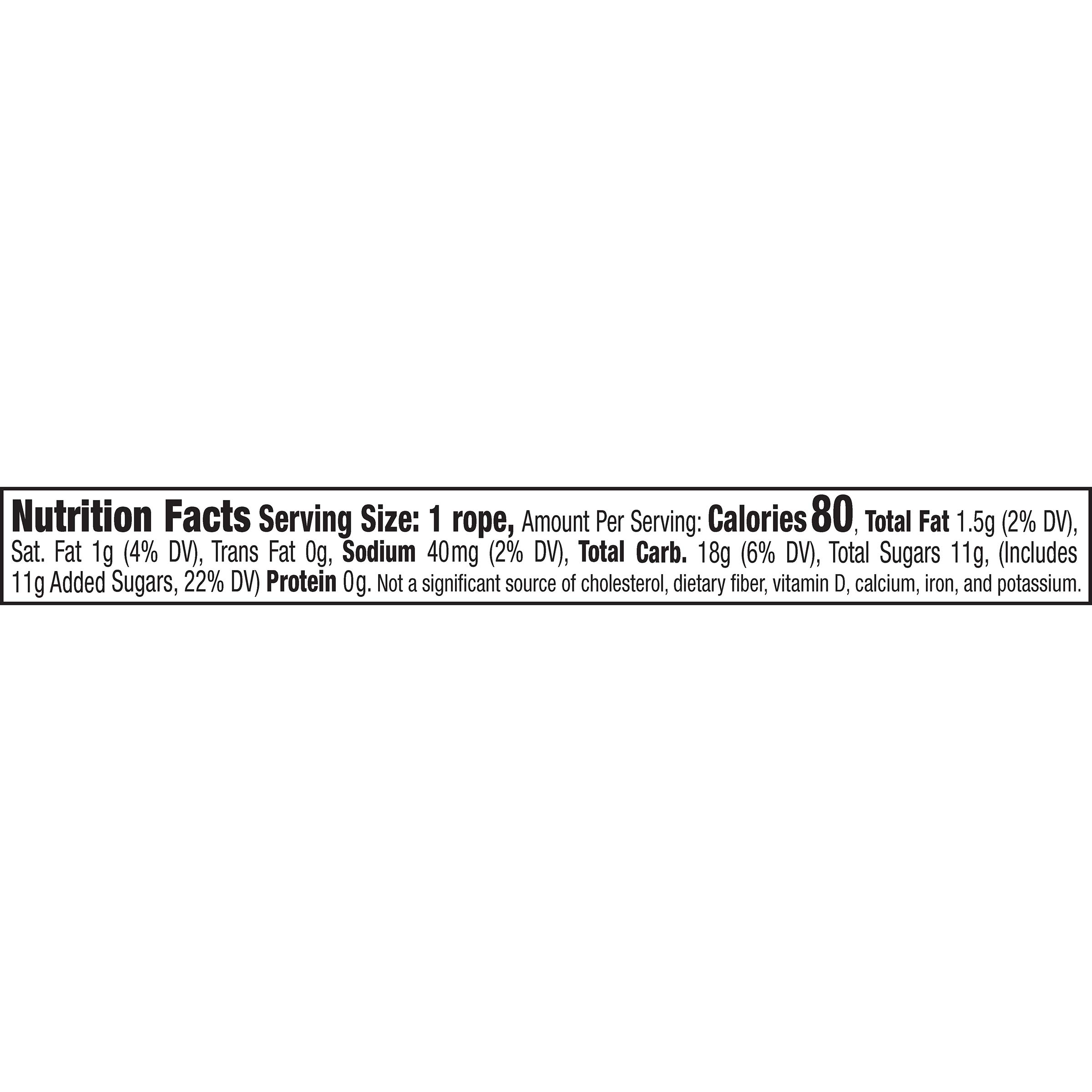 Laffy Taffy Rope Candy - Cherry Flavor, 0.81 oz (Pack of 24) | Chewy Fruit Snacks for Parties, Halloween Treats & Lunch Box Desserts