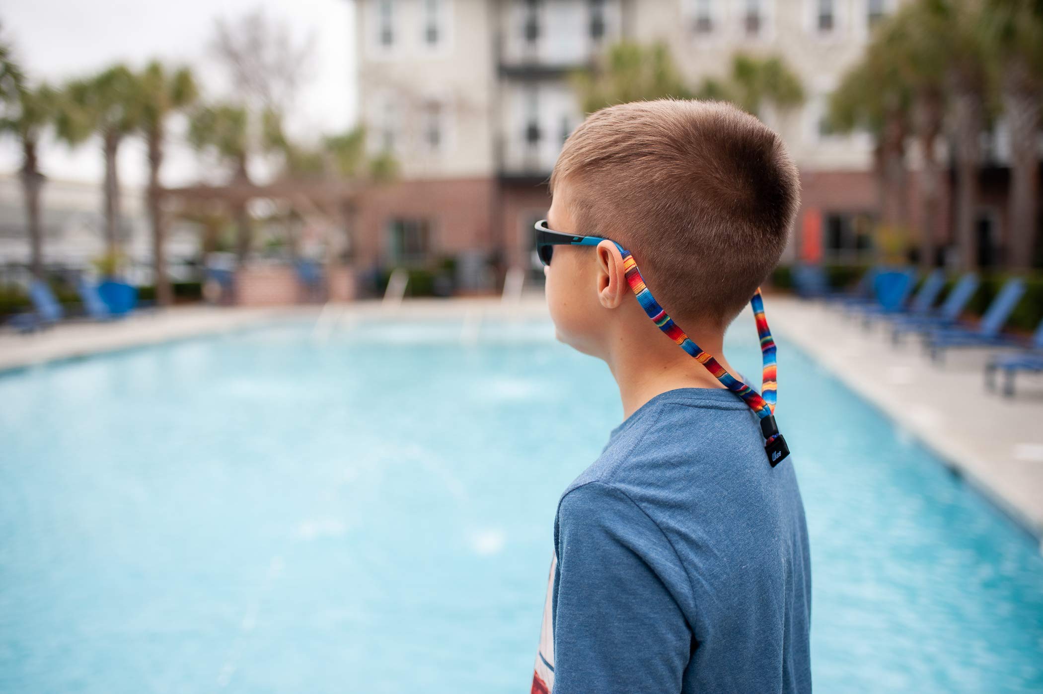 Ukes Kids Cotton Sunglass & Glasses Straps - 3 Pack (Glasses Not Included) | Secure & Comfortable Eyewear Holder for Active Children | Perfect for Sports, School & Outdoor Play