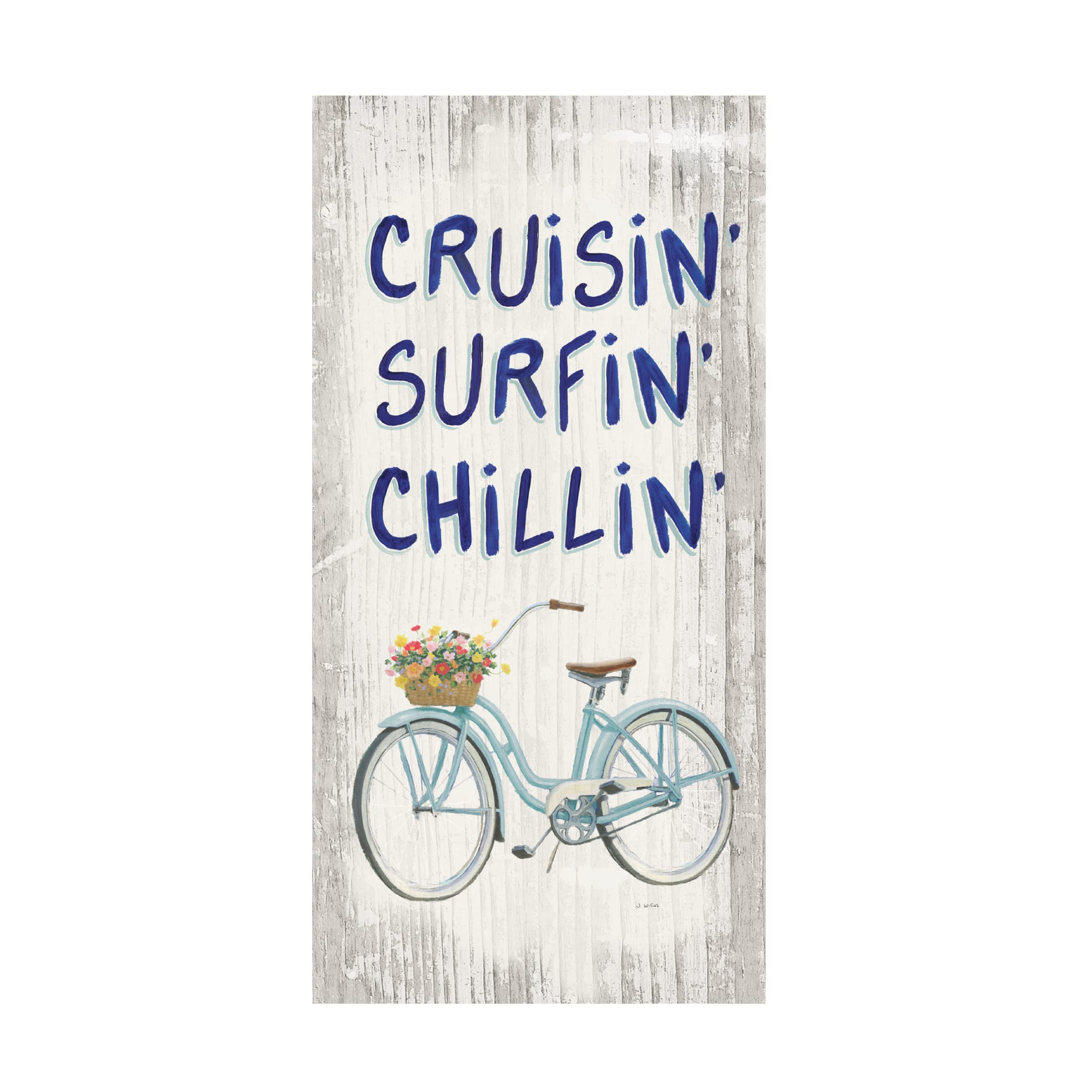 Trademark Fine Art 'Beach Time IV' Canvas Wall Art by James Wiens - Coastal Decor for Living Room, Bedroom & Office