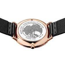 BERING 15729 166 Classic Ultra Slim Black Milanese Women's Watch - Elegant & Minimalist Timepiece for Office, Business, and Formal Occasions