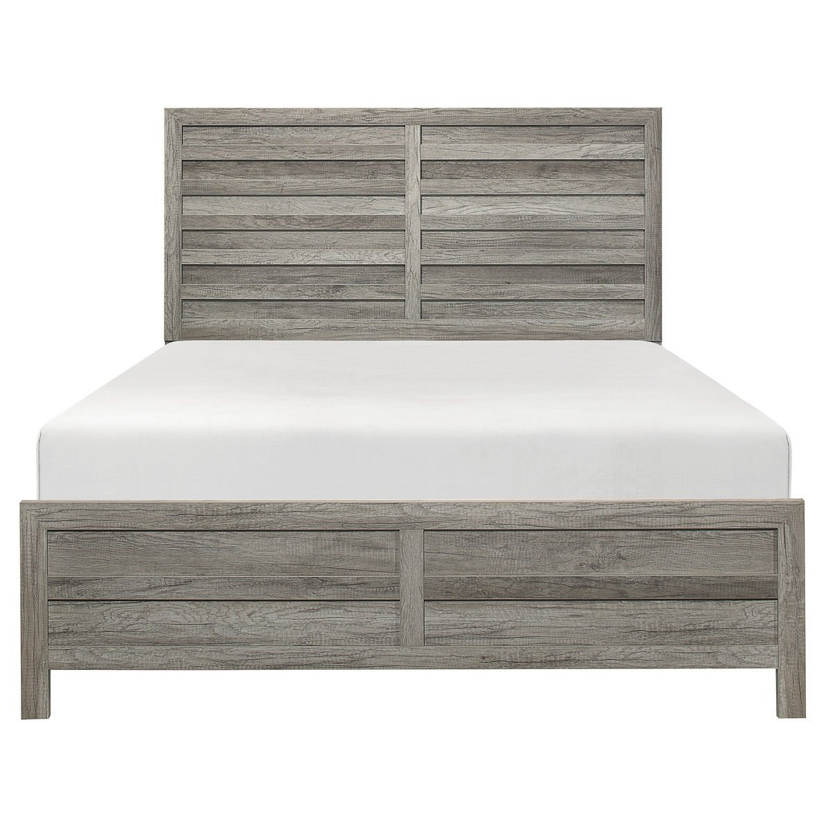 Grey Mandala Queen Size Bed Frame - Modern Boho Bedroom Furniture for Master & Guest Rooms | Sturdy & Stylish Home Decor