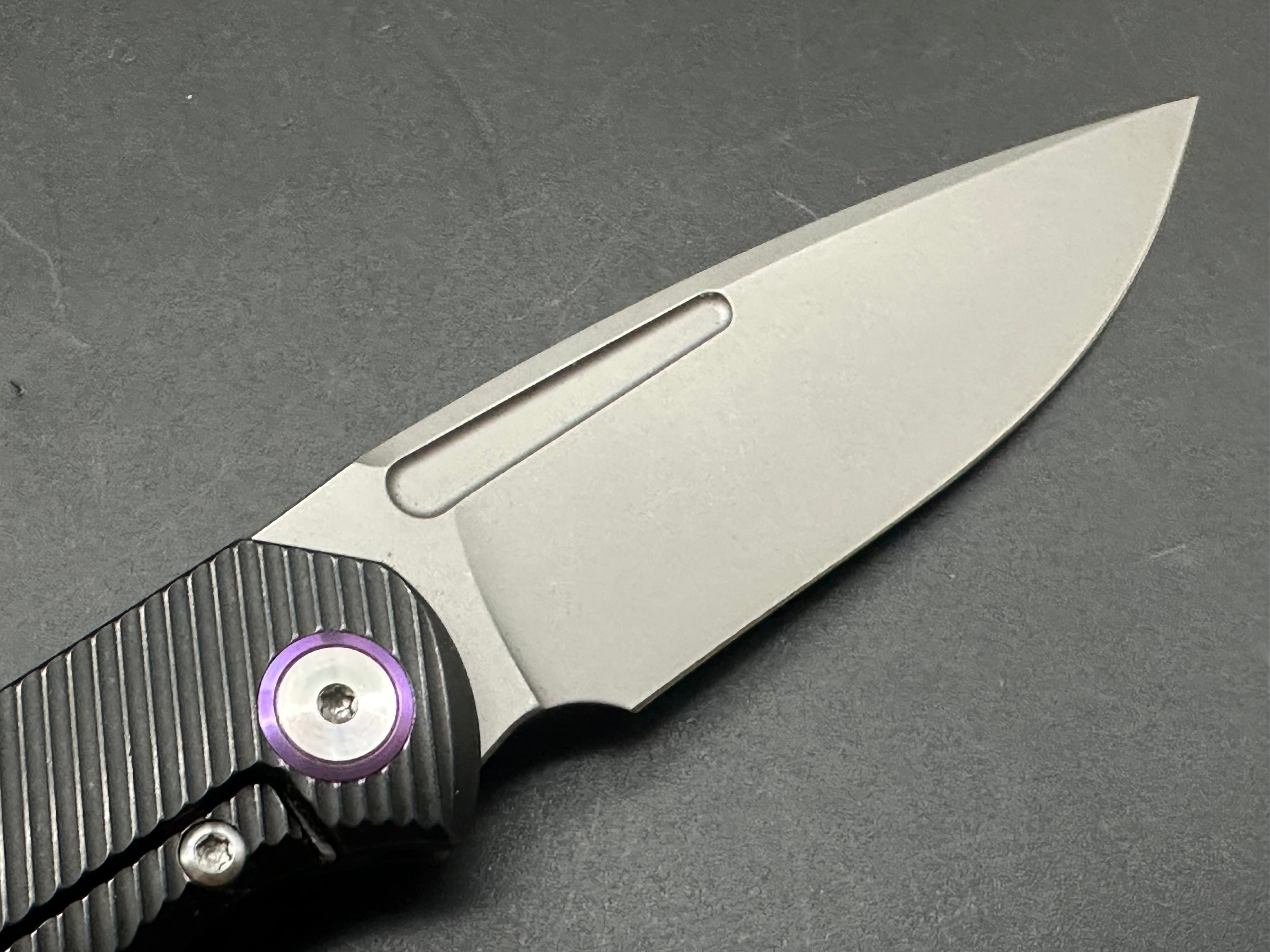 T.W. Price Design Dawn V1 Titanium Folding Knife with M390 Steel Blade - Premium EDC Pocket Knife for Camping, Hiking & Outdoor Survival