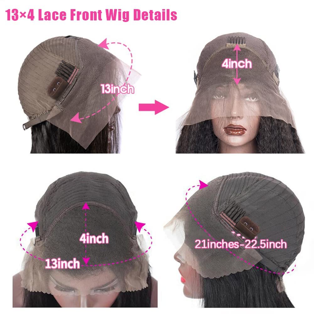 18 Inch Chocolate Brown Curly Lace Front Human Hair Wig for Black Women - 13x4 Pre-Plucked with Baby Hair, 180% Density Water Wave Lace Wig - Perfect for Daily Wear, Cosplay & Special Occasions