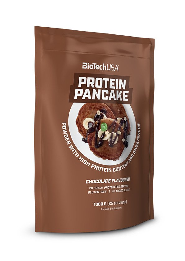 BioTechUSA Protein Pancake Mix - Chocolate Flavor, 1000g | High-Protein Breakfast for Athletes & Fitness Enthusiasts | Perfect for Post-Workout Recovery & Healthy Meal Prep