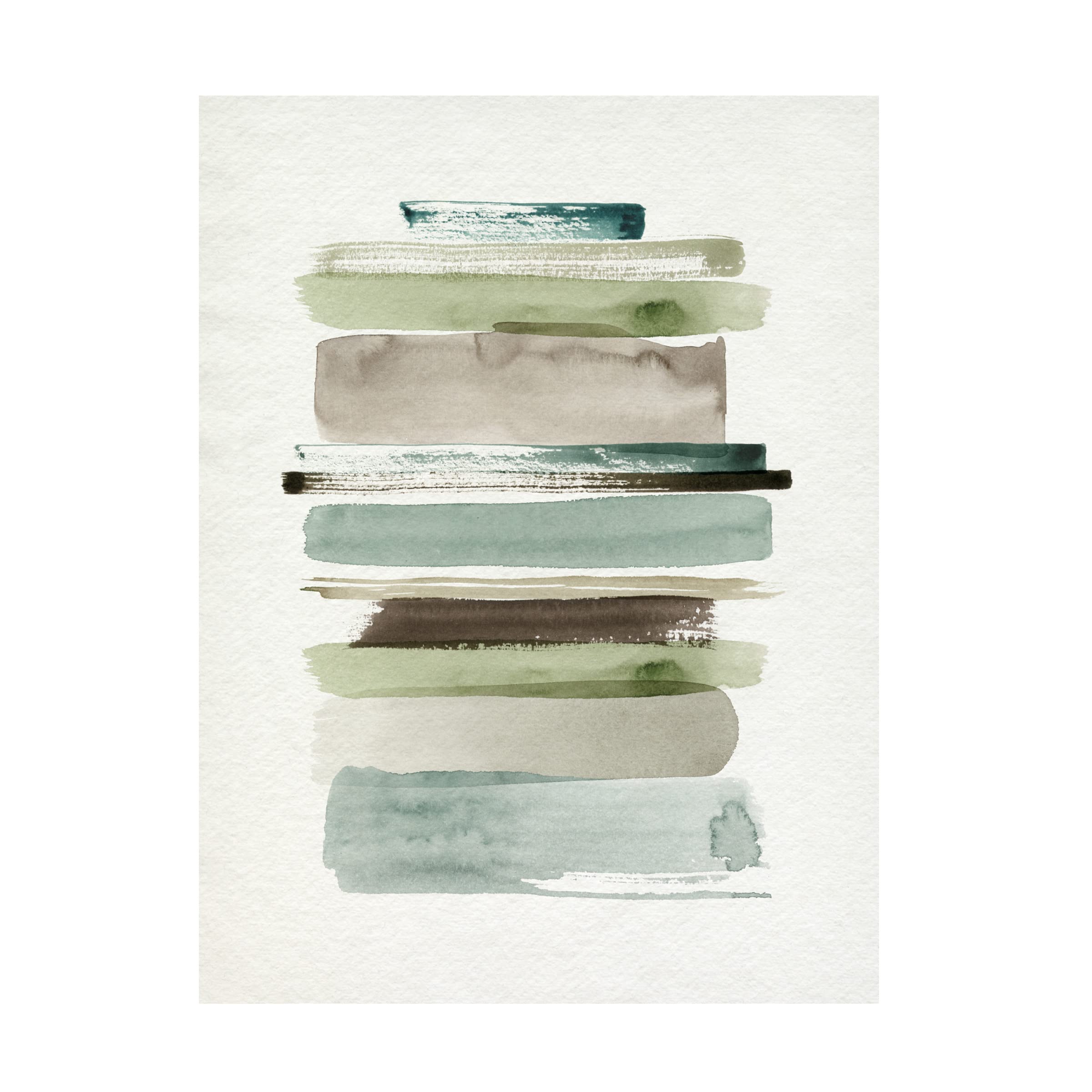 Grace Popp 'Grass Stains II' Canvas Wall Art Print - Modern Botanical Nature Painting for Living Room, Bedroom & Office Decor