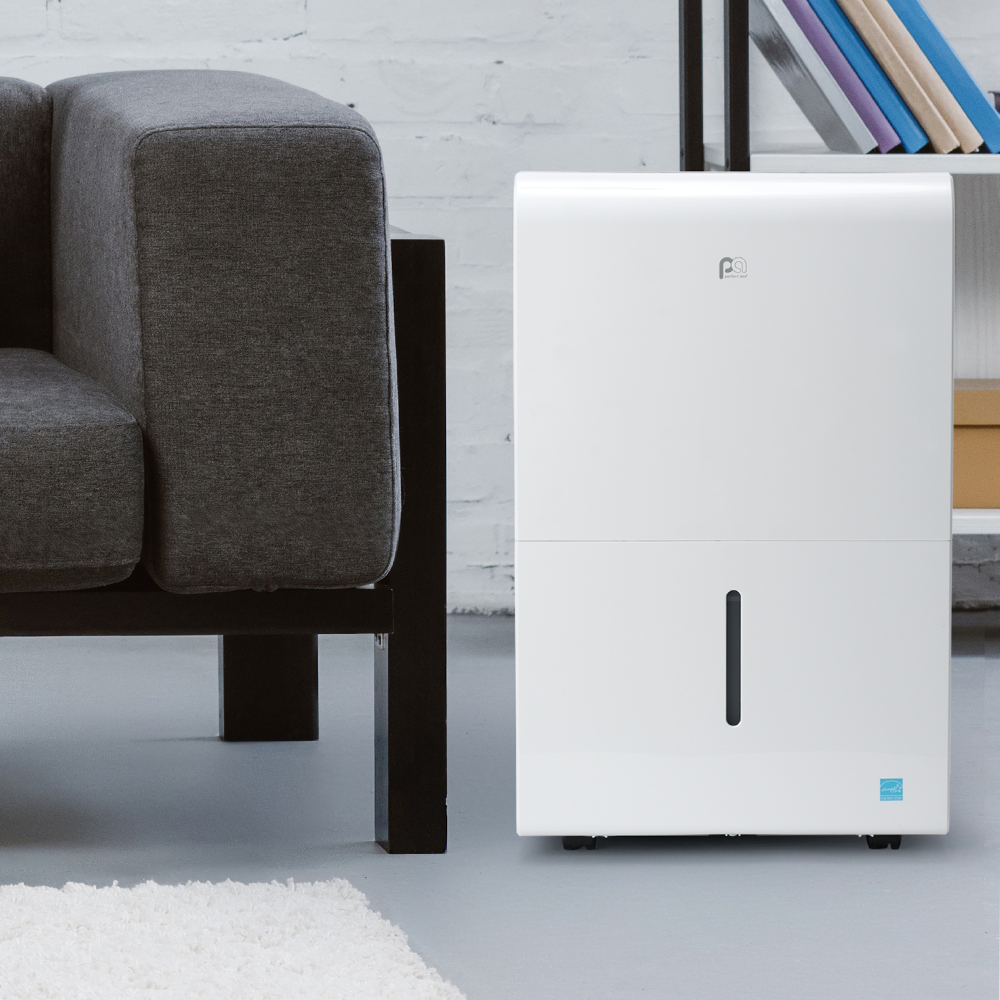 50 Pint ENERGY STAR Dehumidifier with Continuous Drainage - Ultra Quiet Operation for Large Rooms & Basements - Perfect for Home, Office, and Storage Areas