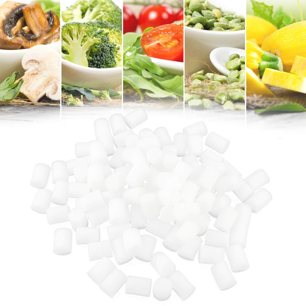 100pcs Hydroponic Sponges for Seed Starting - Reusable Planting Sponges for Greenhouse, Indoor Gardening & Hydroponic Systems - Perfect for Lettuce, Herbs & Microgreens