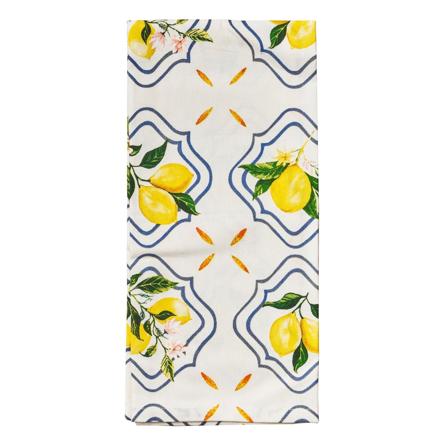 Premium 100% Cotton Tea Towel with Capri Lemon Border - 30