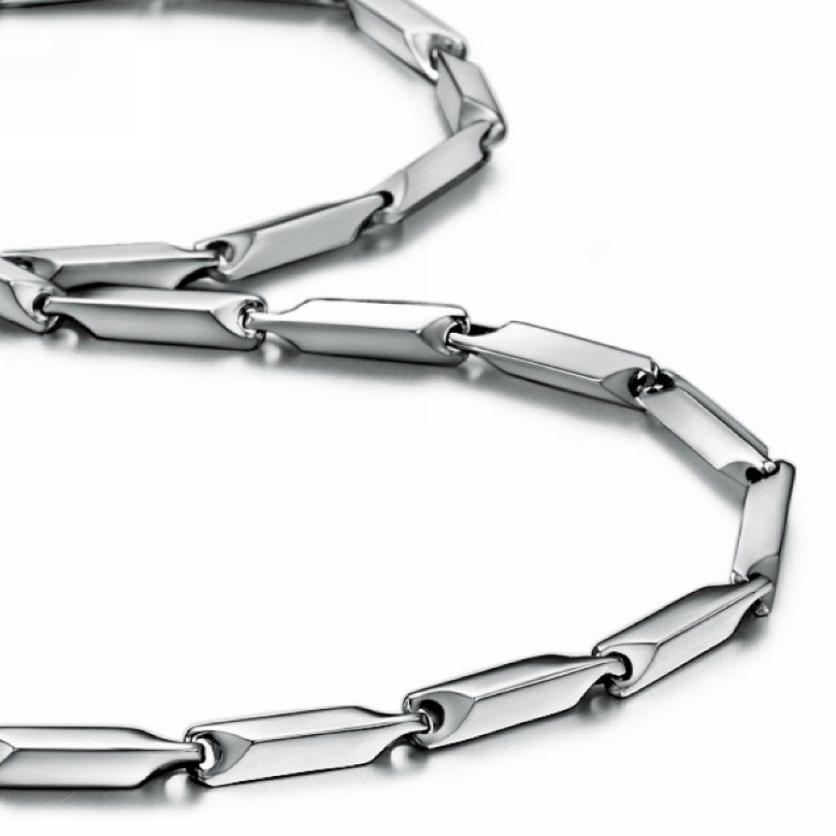 Merdia Stainless Steel Ingot Chain 32 Inch Necklace for Men - Durable & Hypoallergenic Jewelry for Everyday Wear, Gifts & Special Occasions