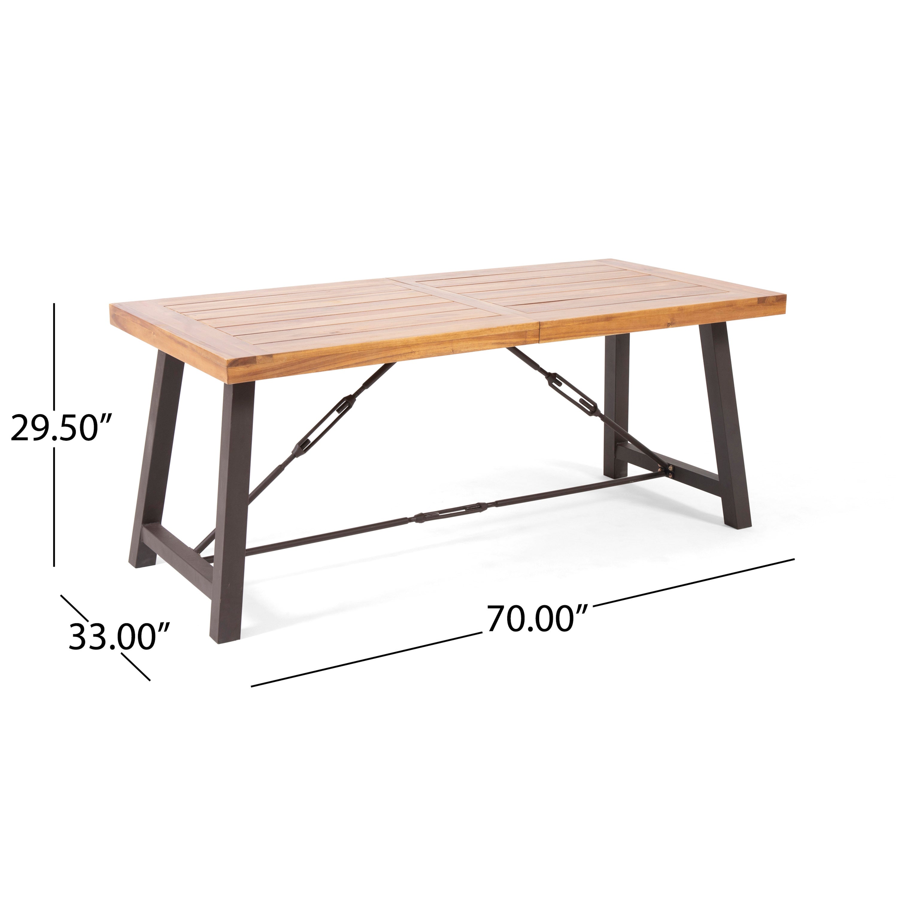 CATRIONA 3-Piece Wooden Outdoor Dining Set - Patio, Garden, Backyard Furniture for Al Fresco Dining & Entertaining