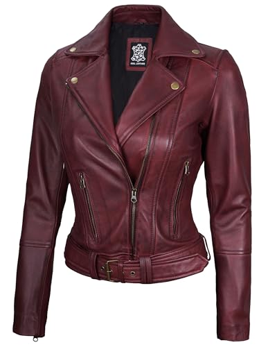 Aldo Maroon - Women Leather Jacket