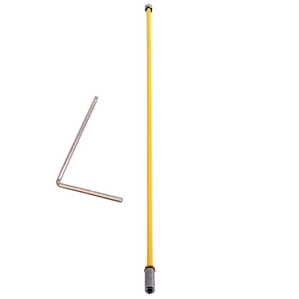 EXCEART 2-Way Guitar Truss Rod Wrench 4.56mm Adjusting Tool for Acoustic Guitar Repair - Yellow | Perfect for Guitar Maintenance & Setup Adjustments