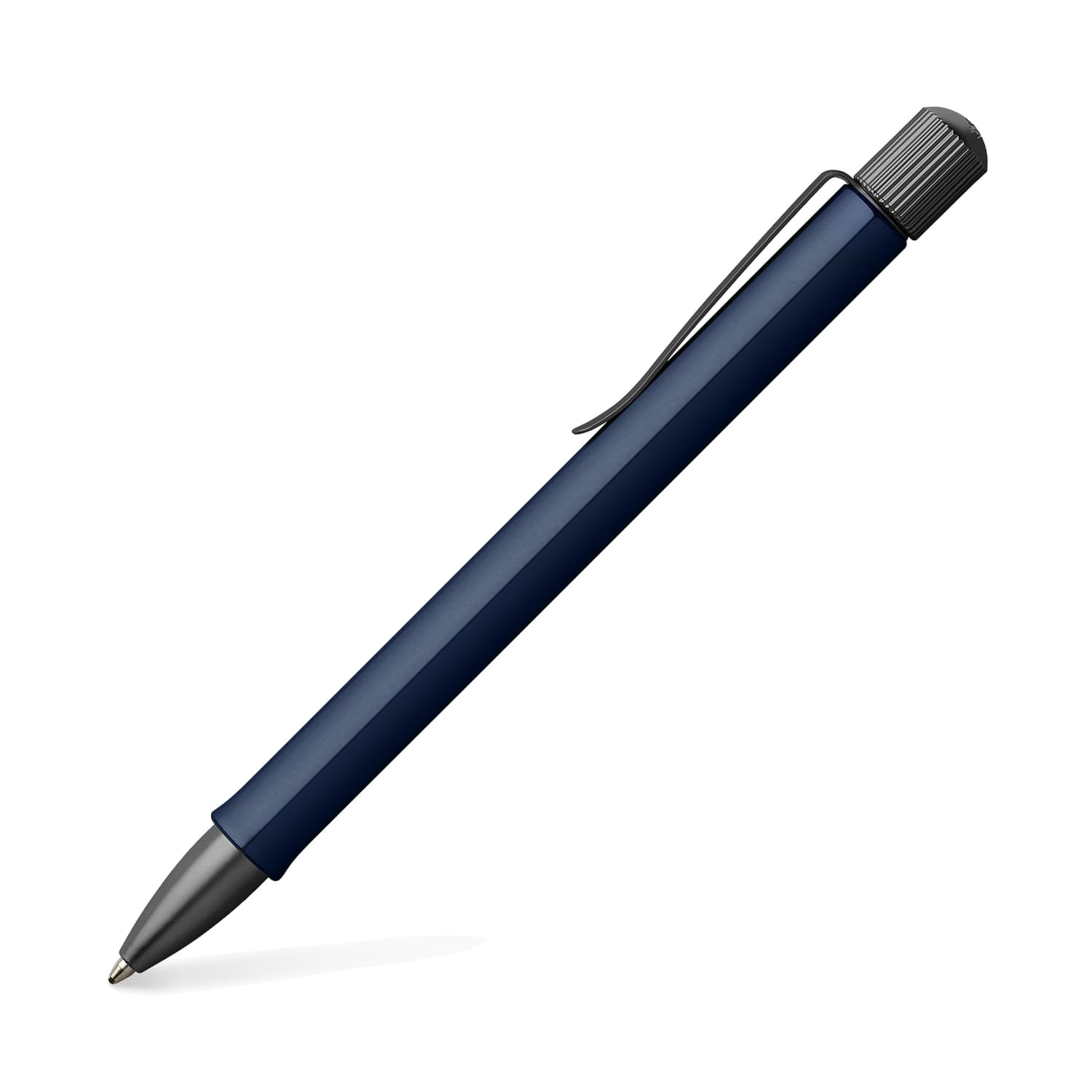 Faber-Castell Hexo Ballpoint Pen - Premium Blue Ink Pen for Smooth Writing - Ideal for Office, School & Everyday Use