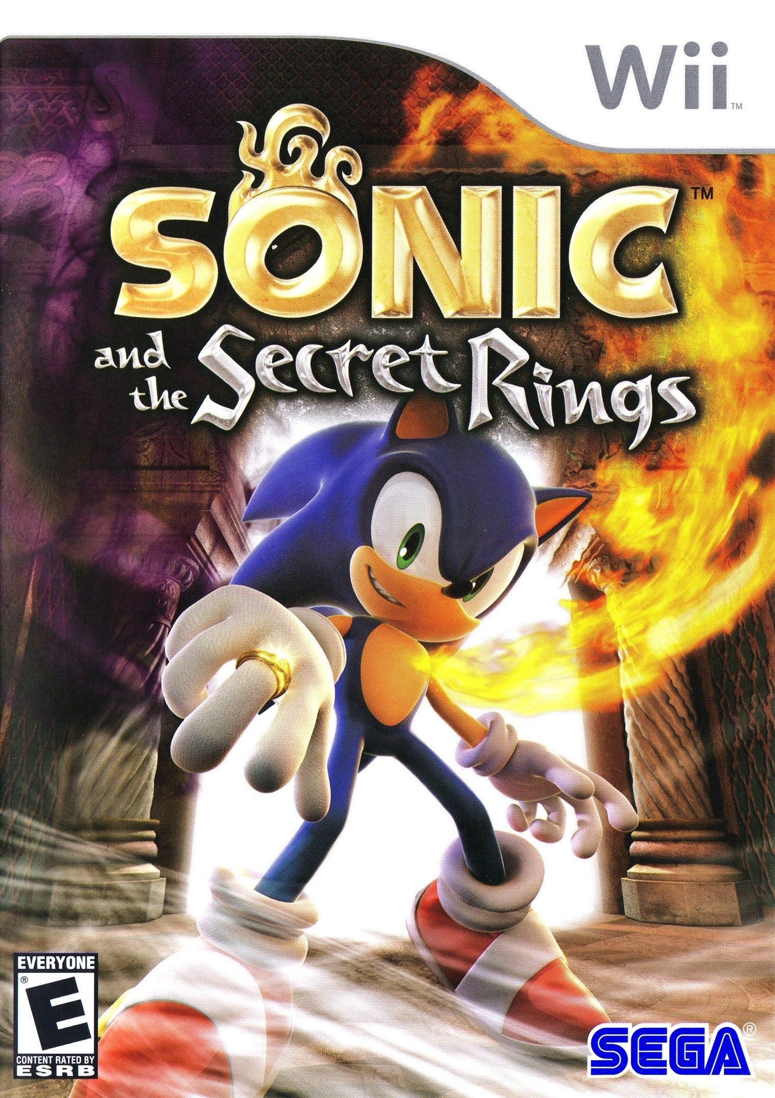 Sonic and the Secret Rings - Nintendo Wii Action Adventure Game - Play as Sonic in Exciting Levels - Perfect for Family Game Nights and Kids' Parties