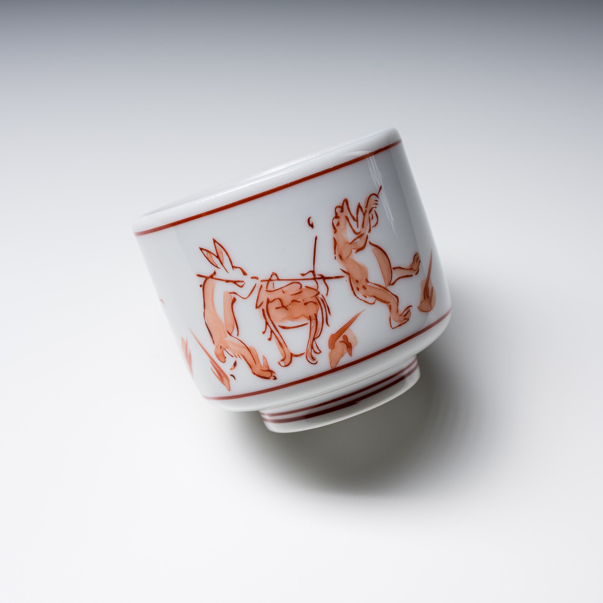 Japanese Mino Ware Tea Cup - Handcrafted Rabbit Design Ceramic Soba Choko (200ml) - Perfect for Matcha, Soba Noodles & Traditional Tea Ceremonies