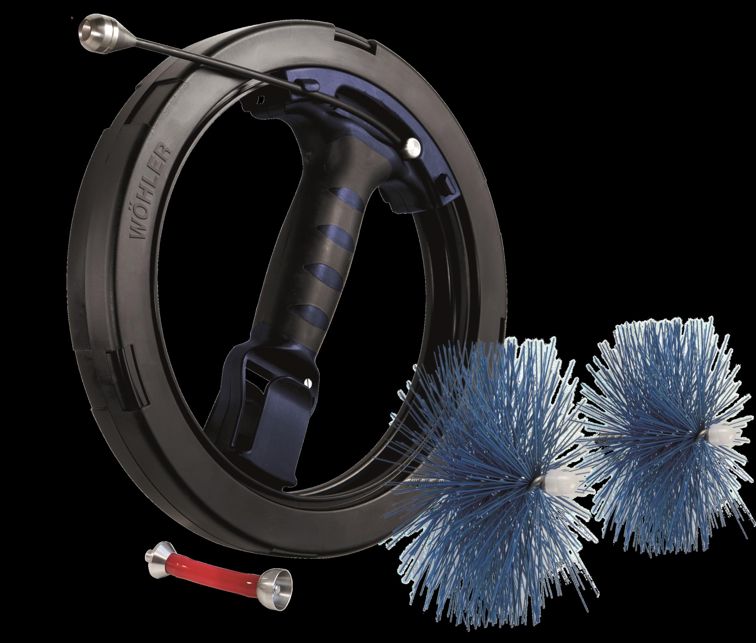 Wohler Viper S 50-Foot Air Duct Cleaning Brush Kit - Chimney & Dryer Vent Cleaning Tool with Interchangeable Brush Heads (Brush Not Included) | Professional HVAC Maintenance & Home Improvement Solution