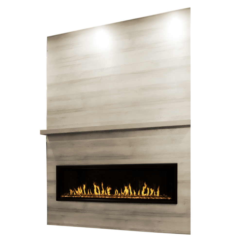 Modern Flames Allwood Fireplace Wall System for Orion Slim Electric Fireplace - Premium Wall-Mounted Fireplace for Living Room, Bedroom & Office - Realistic Flame Effect & Remote Control