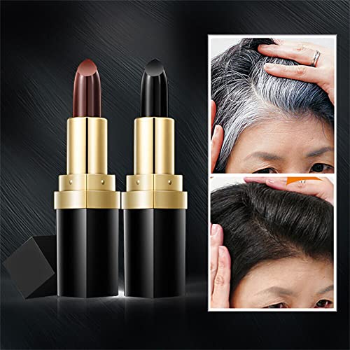 **Temporary Hair Color Powder & Hair Crayon – Non-Toxic Gray Hair Cover Up, 2-Pack for Quick Touch-Ups & Styling – Perfect for Parties, Cosplay & Everyday Use**