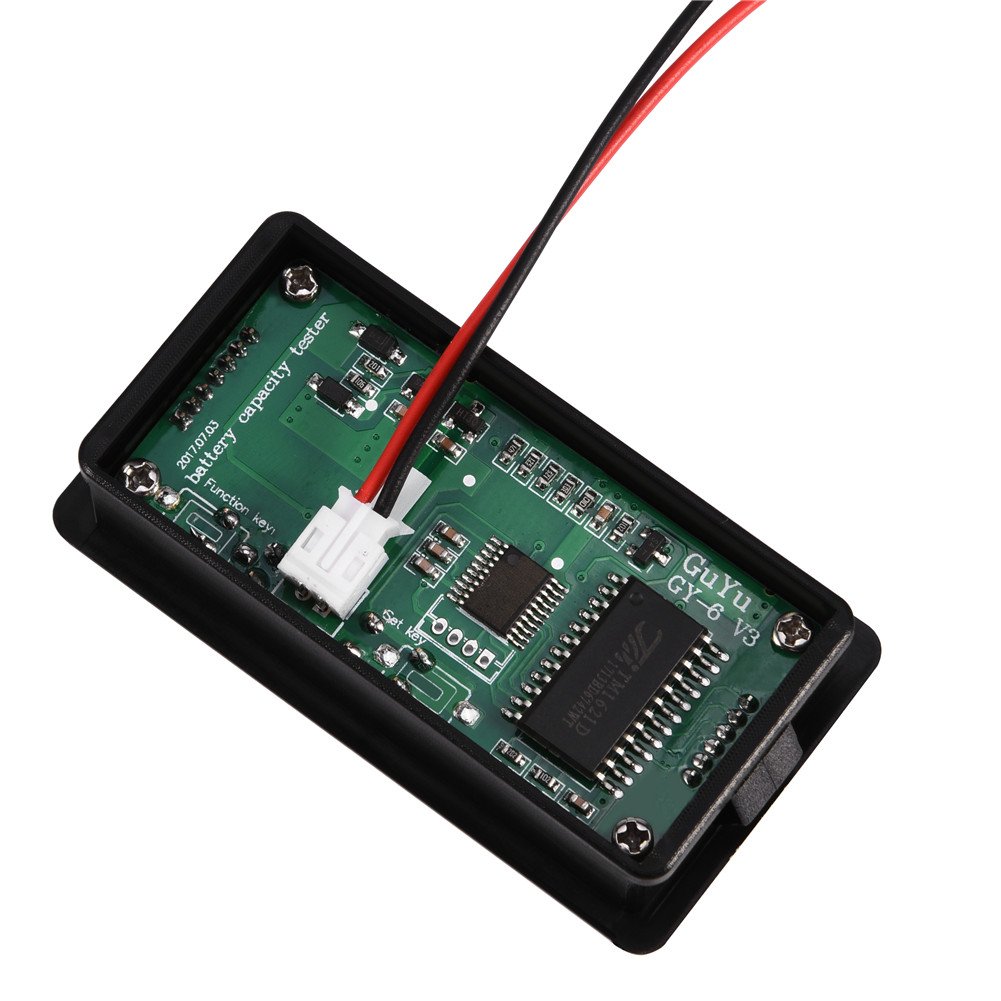 Tosuny LCD Battery Monitor 6-70V - Waterproof Voltage Meter for Solar/RV/Marine