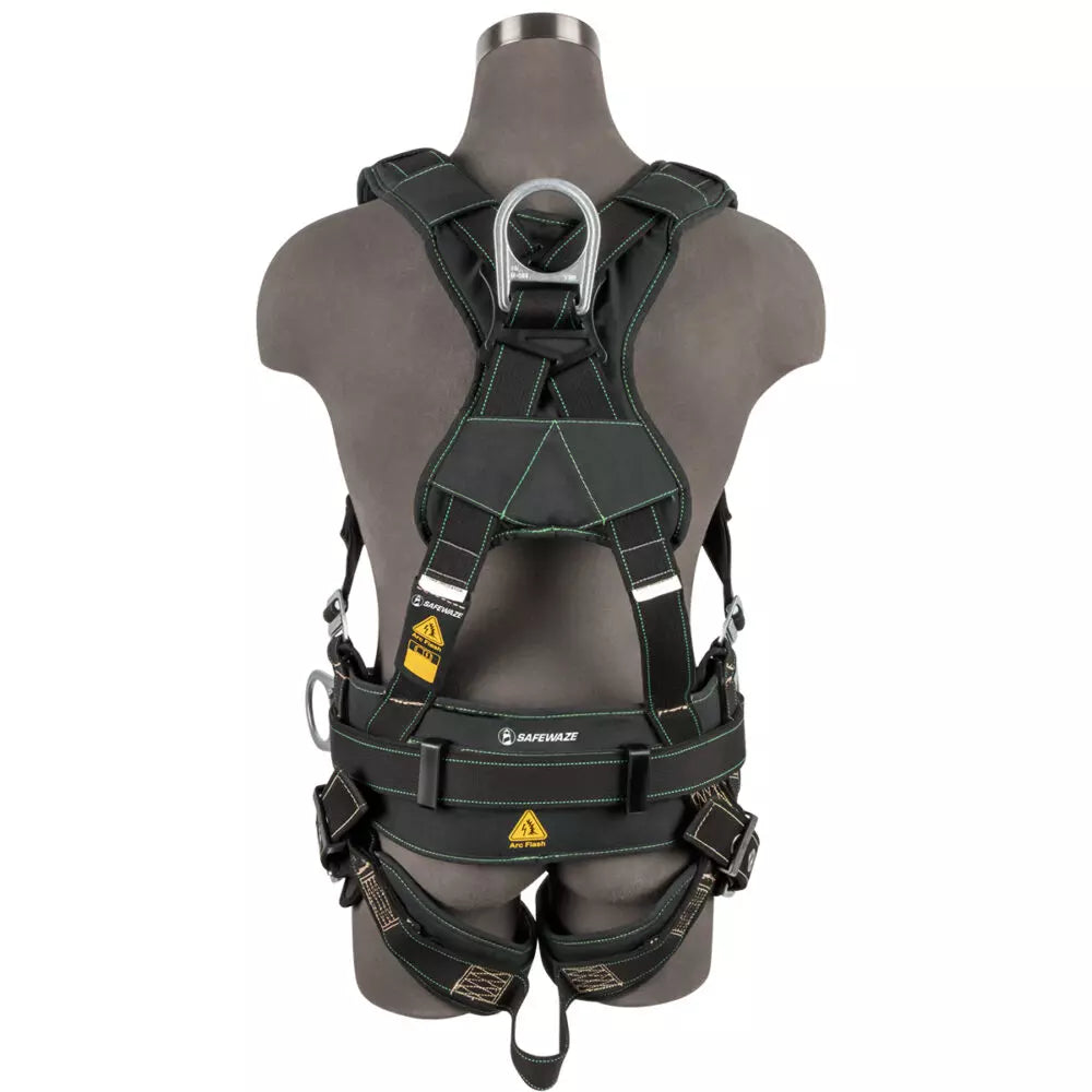 3D Arc Flash Safety Harness with MB Chest & TB Legs - OSHA Compliant Fall Protection for Construction Workers - Perfect for Roofing, Electrical Work & High-Risk Job Sites