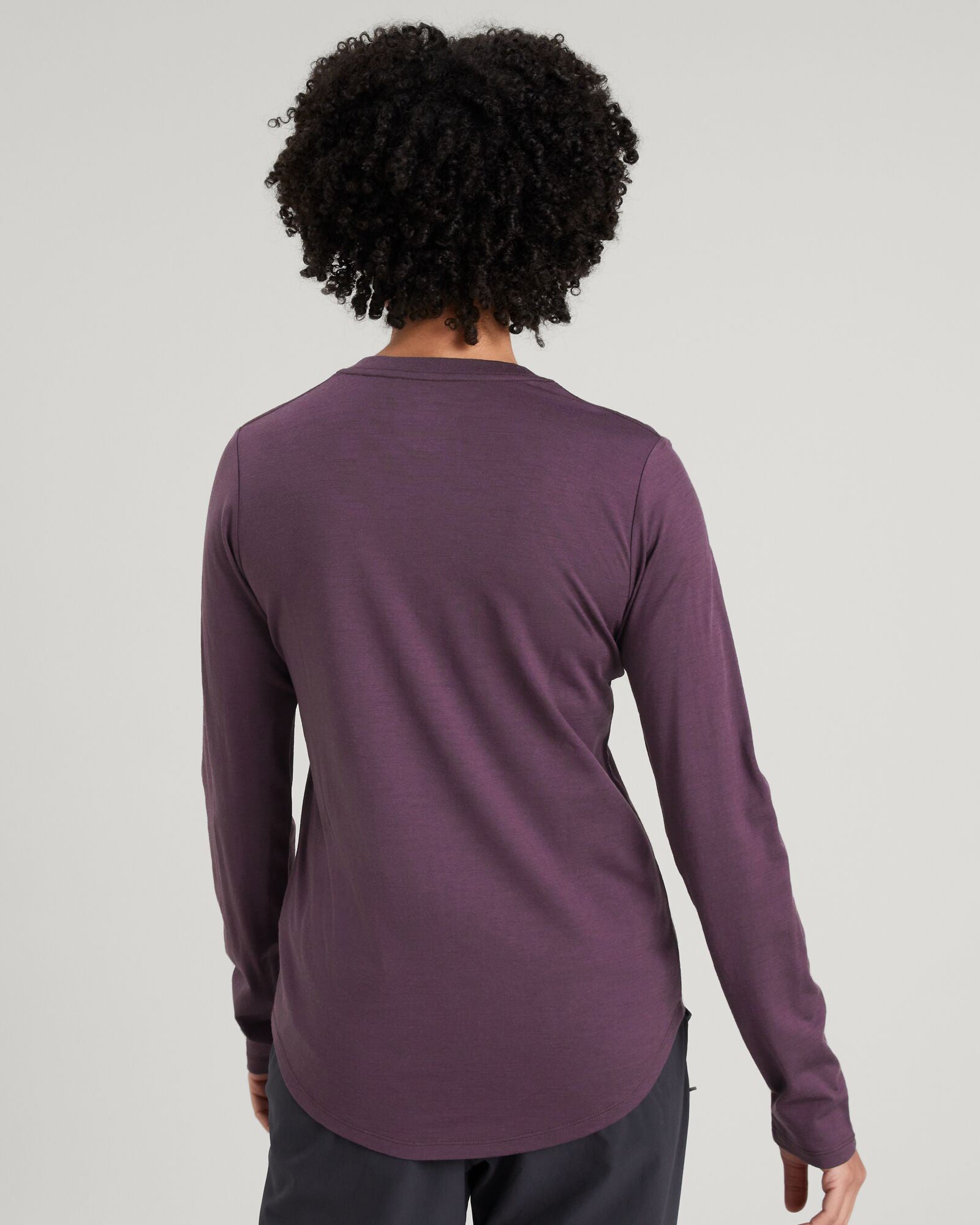 100% Merino Wool Women's Long Sleeve V-Neck Top - Soft & Breathable Winter Base Layer for Hiking, Yoga & Everyday Wear