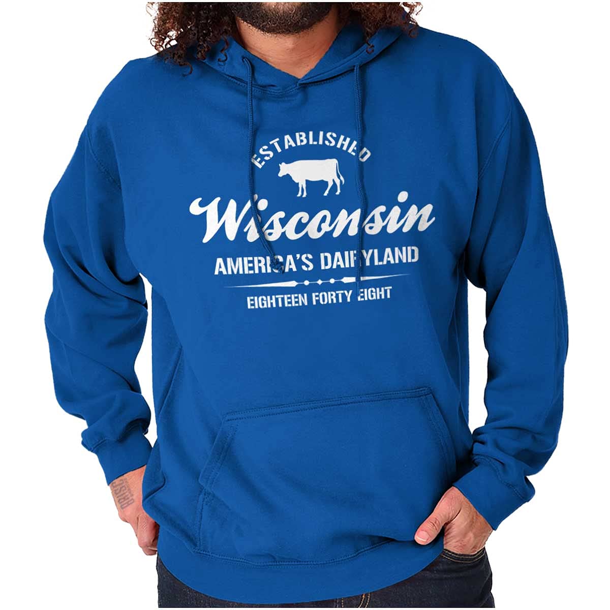 Wisconsin America's Dairyland State Hoodie Sweatshirt for Women & Men - Cozy Unisex Pullover for Casual Wear, Outdoor Activities & State Pride