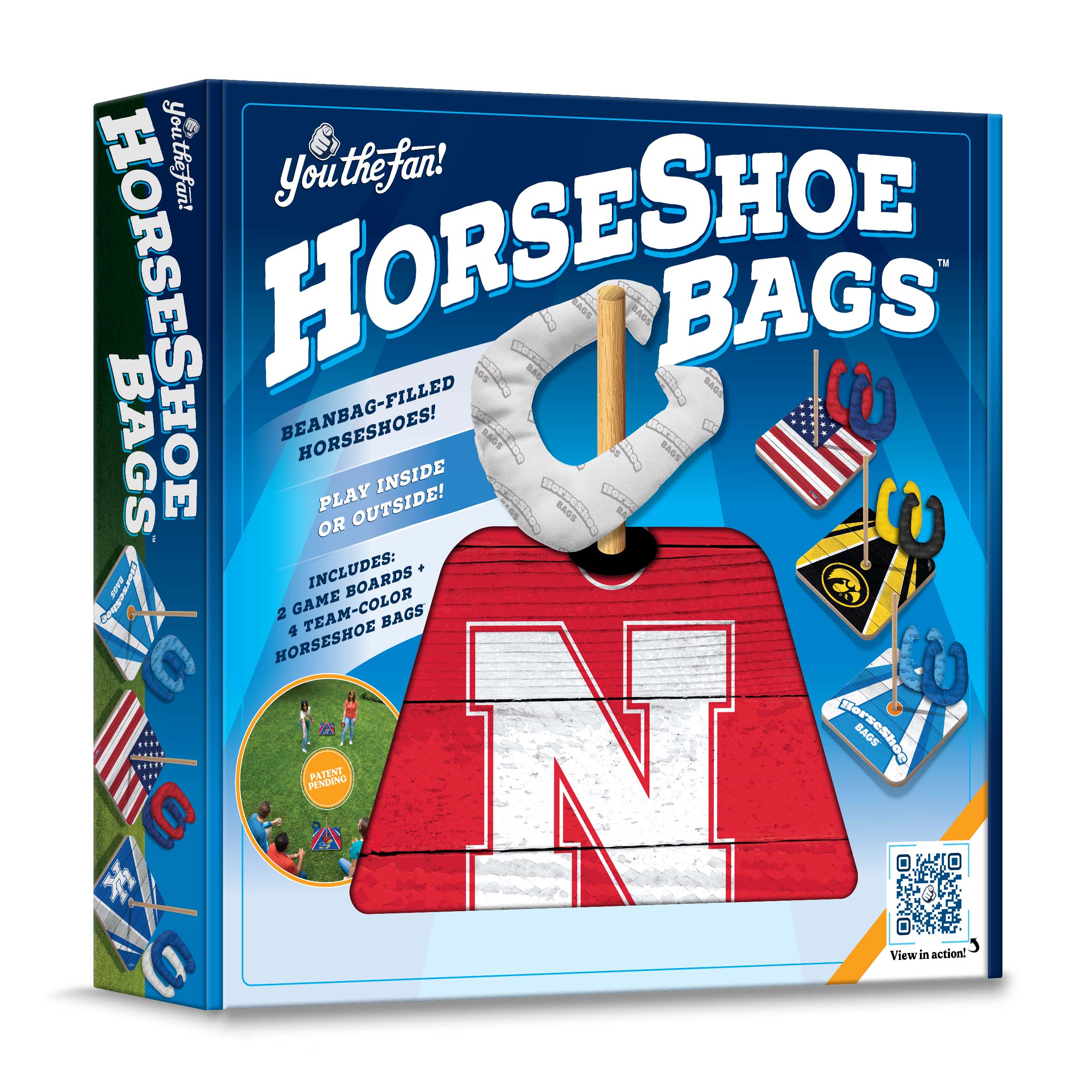 Nebraska Huskers Horseshoe Bags - Official NCAA Cornhuskers Team Logo Game Day Tote - Perfect for Football Tailgates, Campus Events & Fan Gear Collection