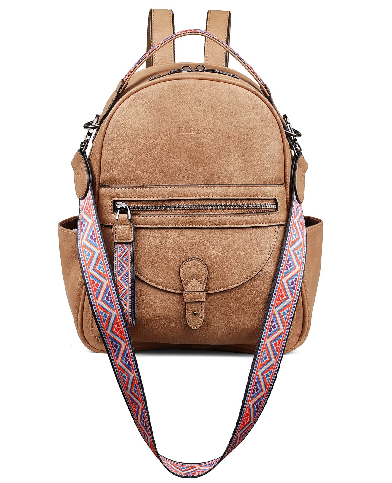 FADEON Mini Backpack Purse for Women - Stylish Leather Small Backpack with Spacious Design, Fashionable Shoulder Bag for Daily Use, Work, Travel & School Accessories