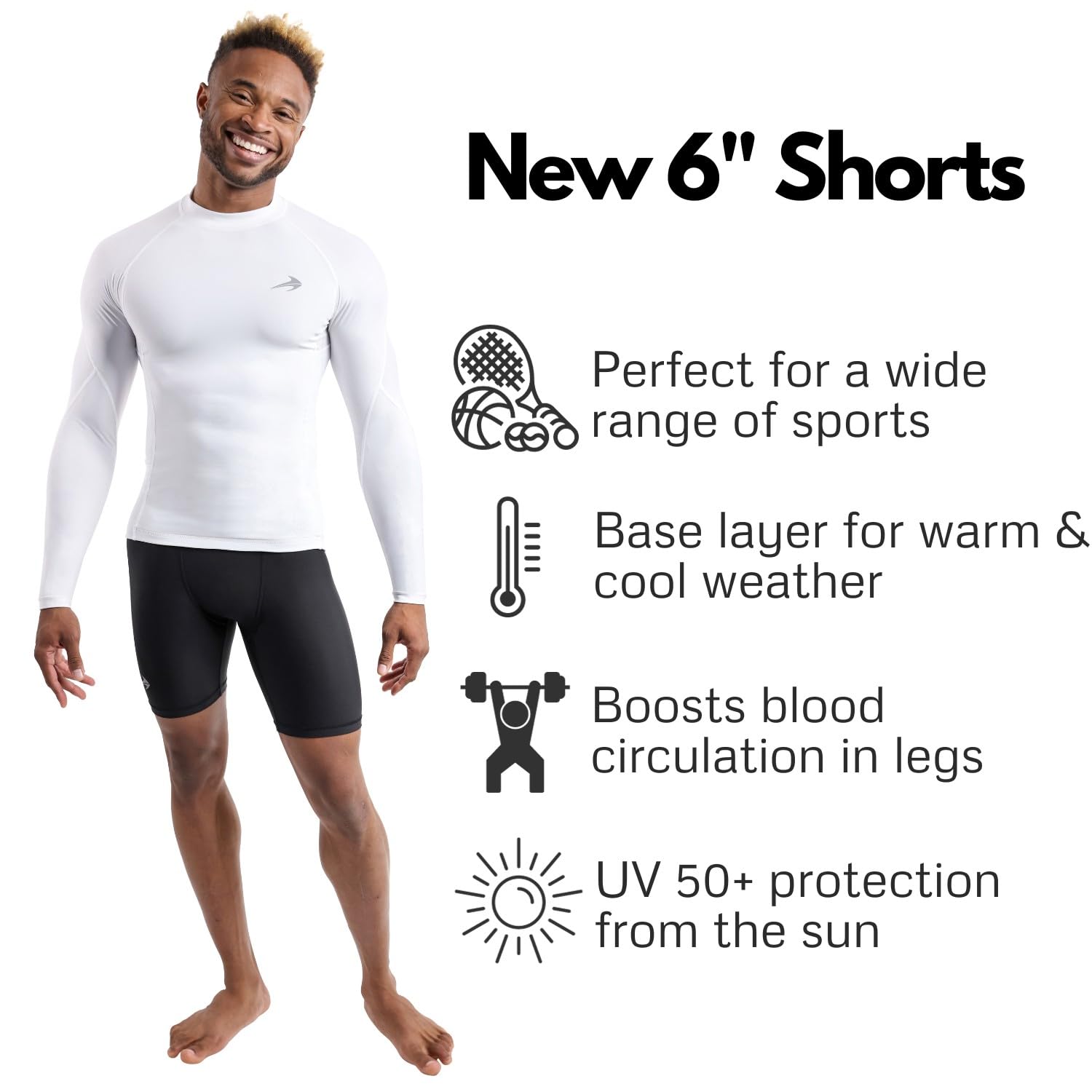 Men's Compression Shorts for Biking, Running & Workouts - Breathable Athletic Underwear for Sports & Gym Training | Perfect for Cycling, Jogging, CrossFit & Active Lifestyles