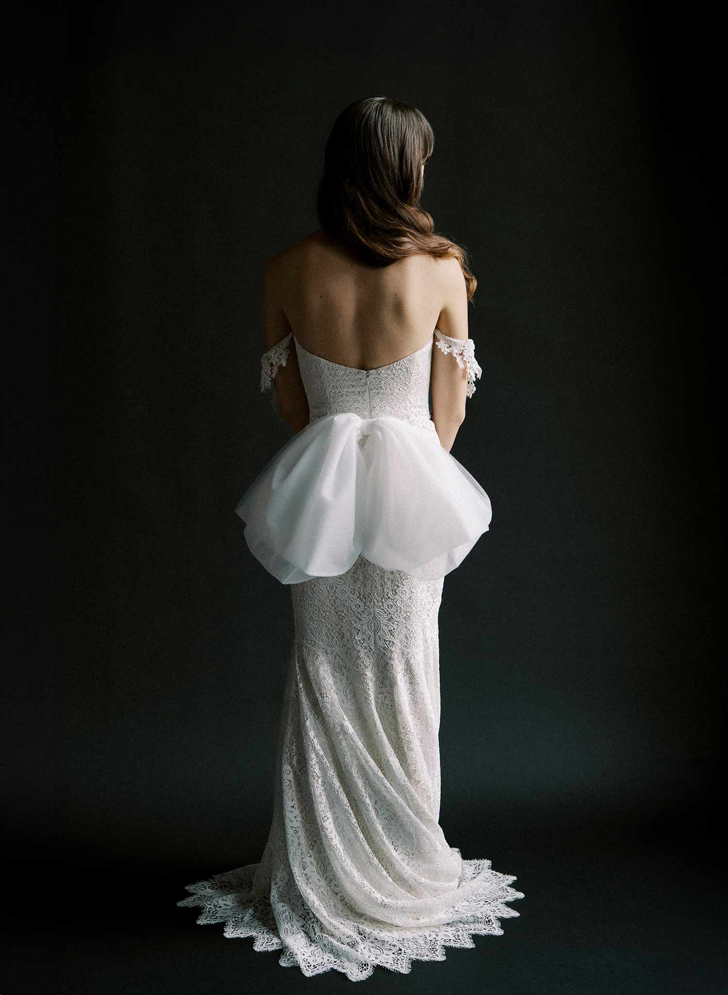 Elegant Oversized Double Tulle Bow Bustle Wedding Dress Accessory - Style #2520 | Perfect for Bridal Gowns, Prom Dresses & Special Occasions